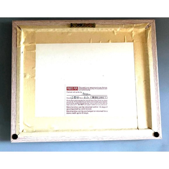 Paris France Eiffel Tower Watercolor Painting Print Framed Vintage - Final Price - Picture 4 of 5